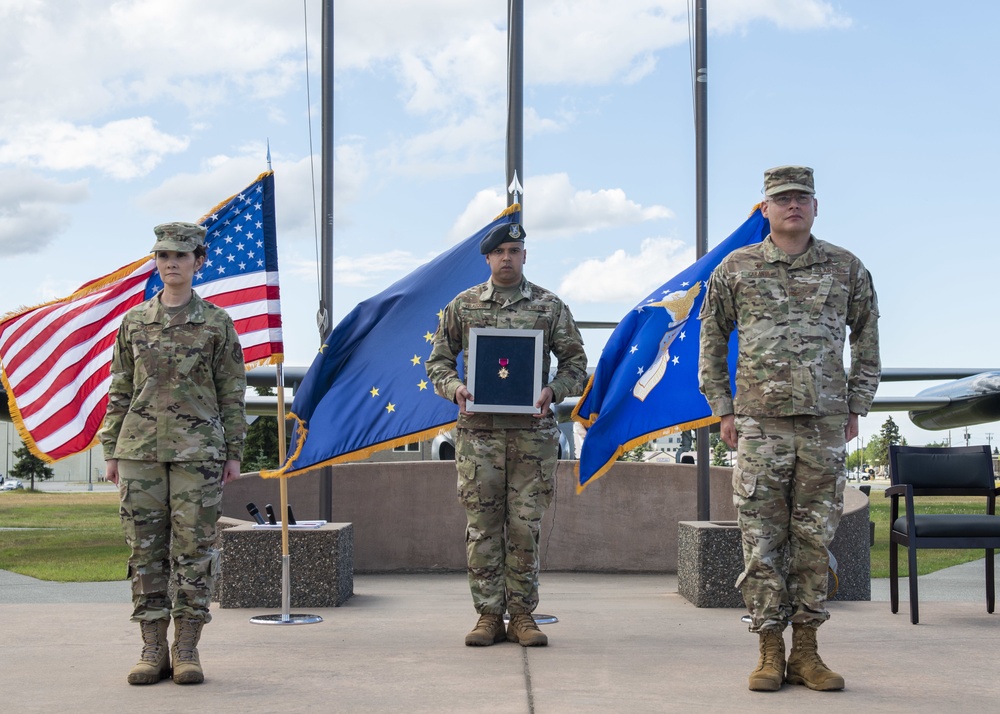 673d MSG holds change of command ceremony