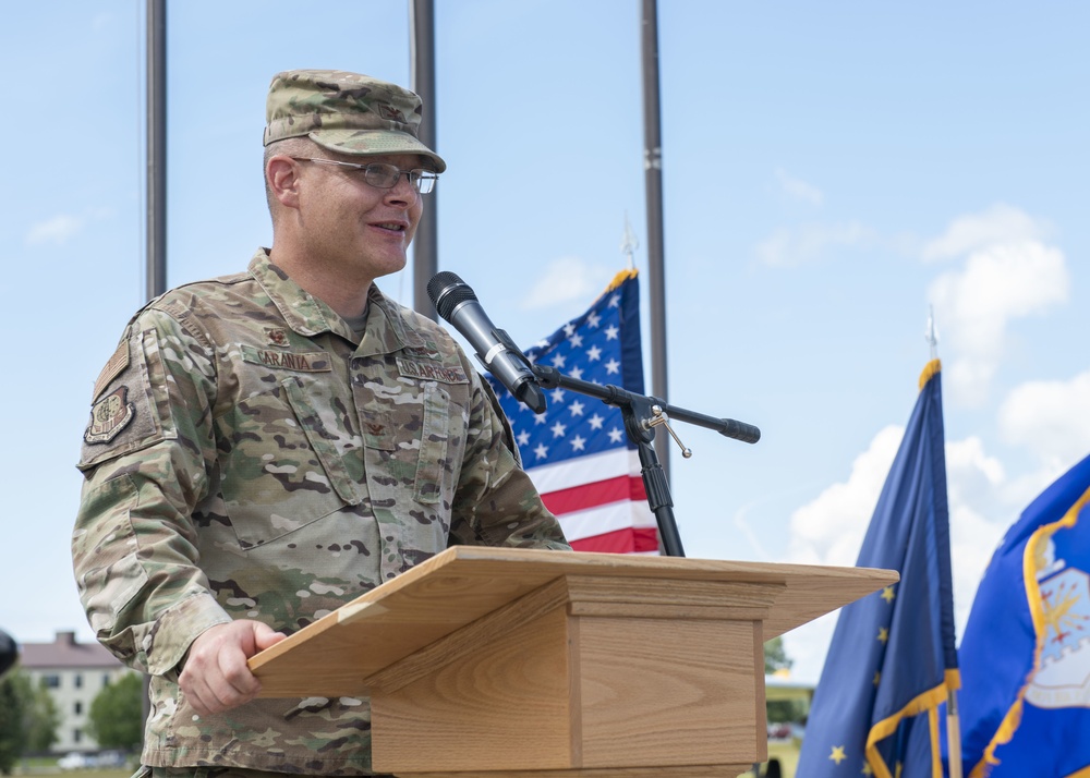 673d MSG holds change of command ceremony