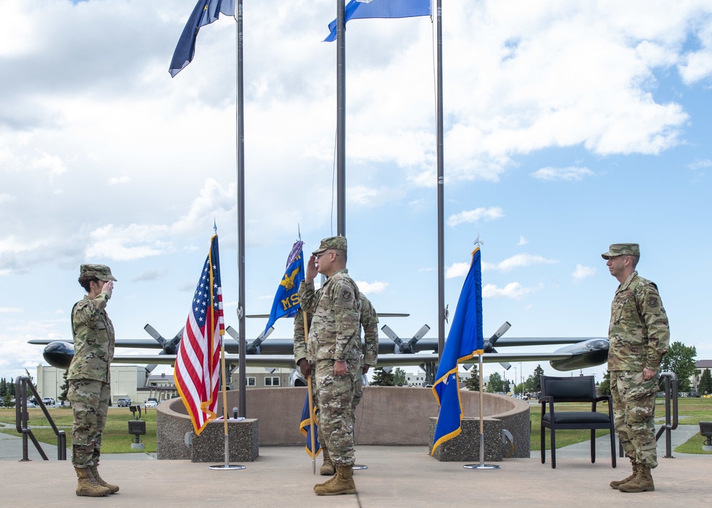 673d MSG holds change of command ceremony