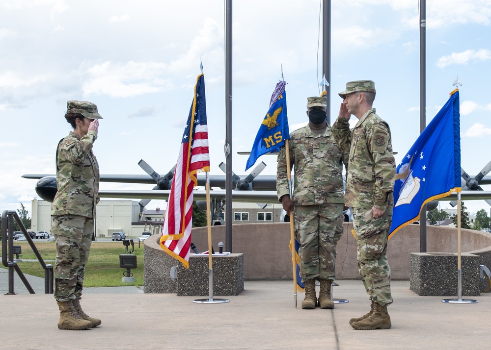 673d MSG holds change of command ceremony