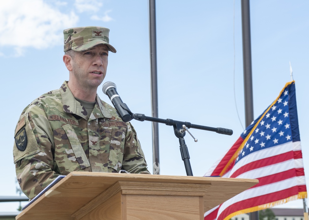 673d MSG holds change of command ceremony