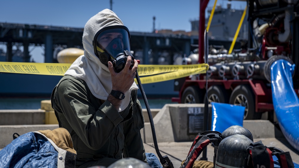 USS Bonhomme Richard Damage Control Efforts