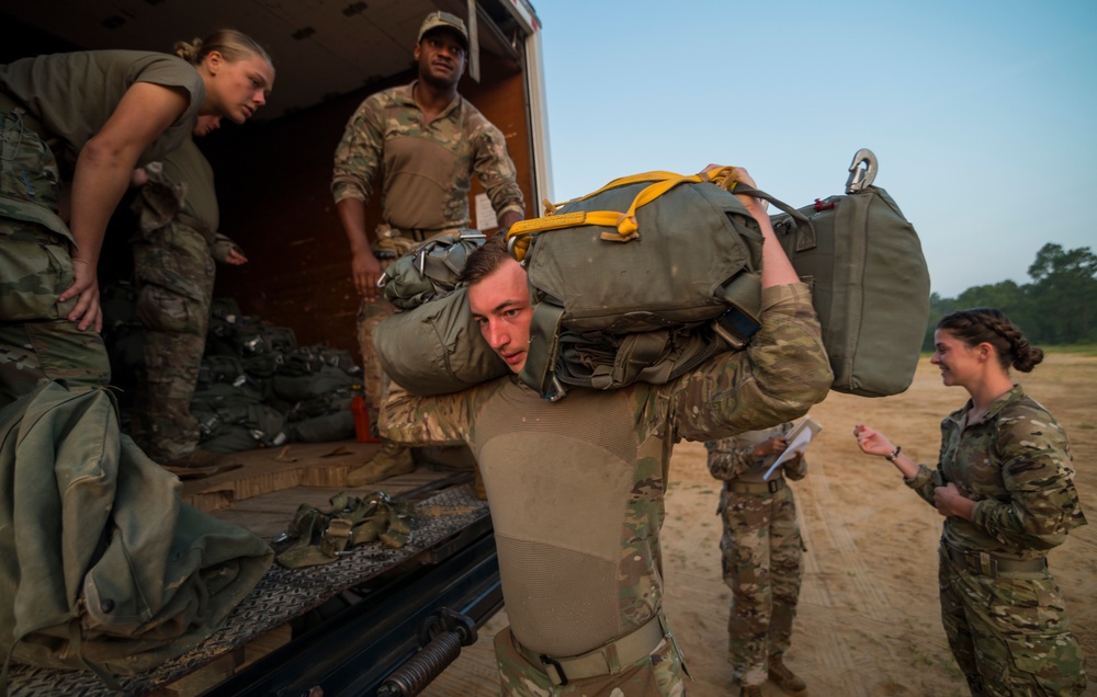 Airborne operations at Fort Bragg