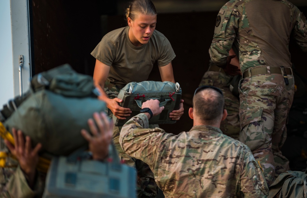 Airborne operations at Fort Bragg