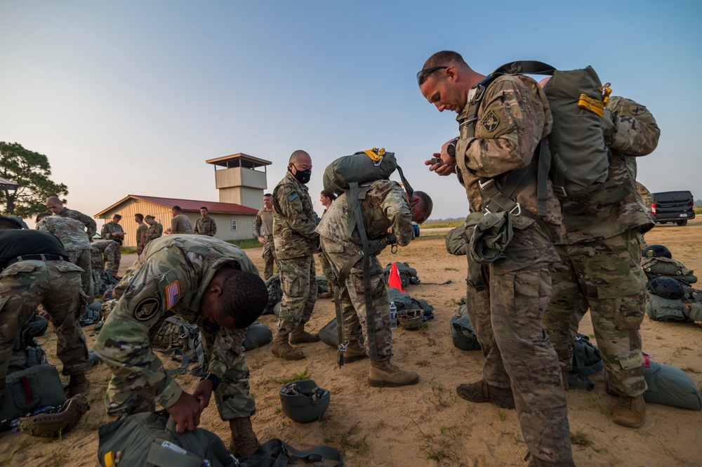 Airborne operations at Fort Bragg