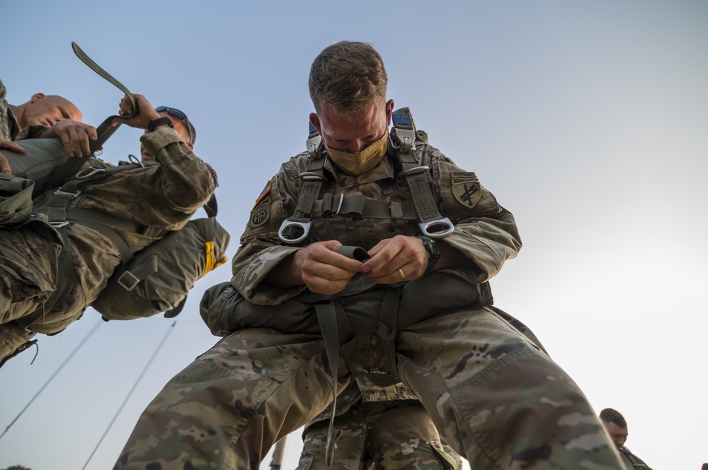 Airborne operations at Fort Bragg