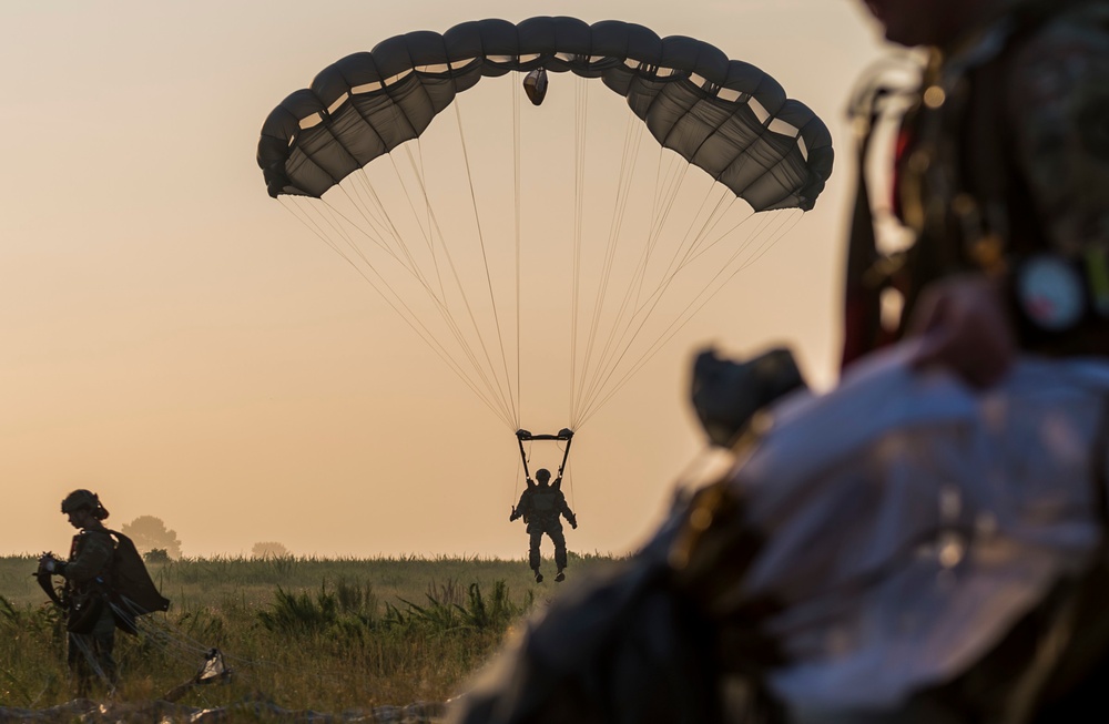 Airborne operations at Fort Bragg