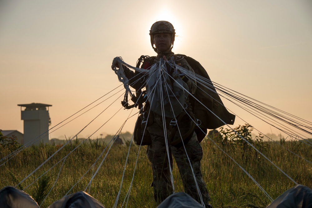 Airborne operations at Fort Bragg