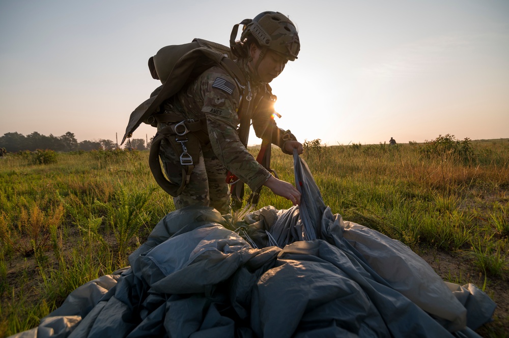 Airborne operations at Fort Bragg