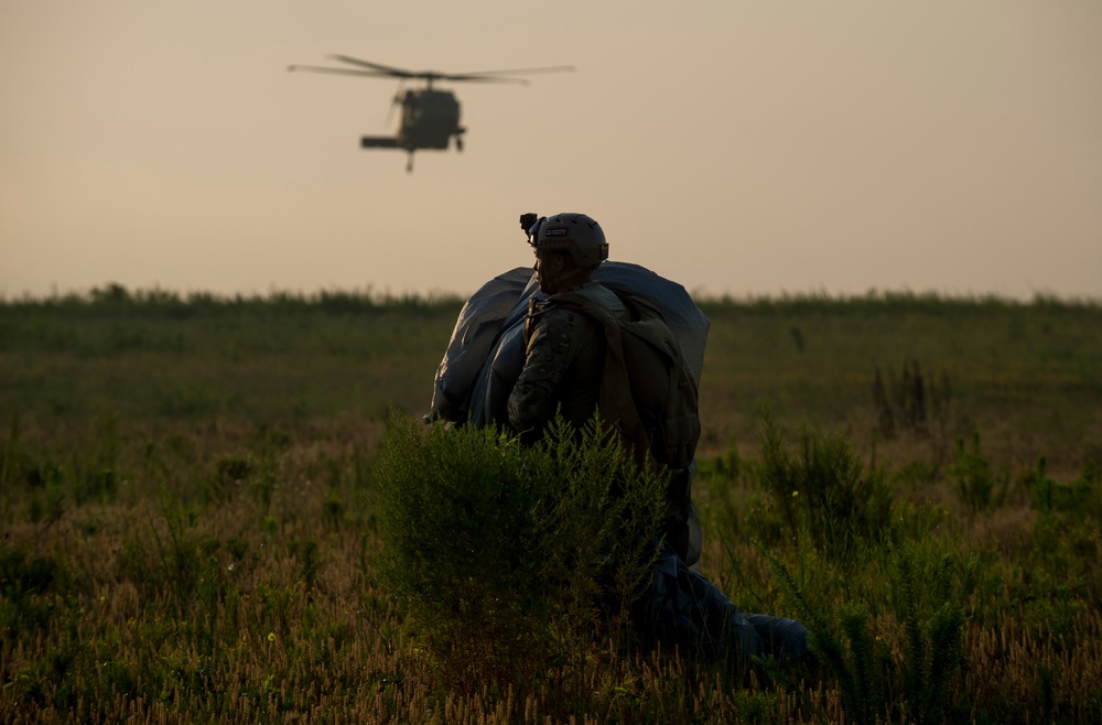 Airborne operations at Fort Bragg