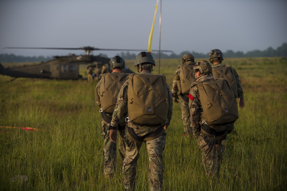 Airborne operations at Fort Bragg