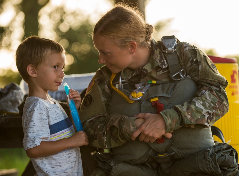 Airborne operations at Fort Bragg