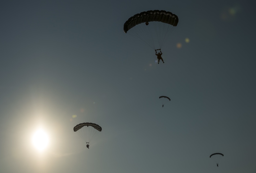 Airborne operations at Fort Bragg