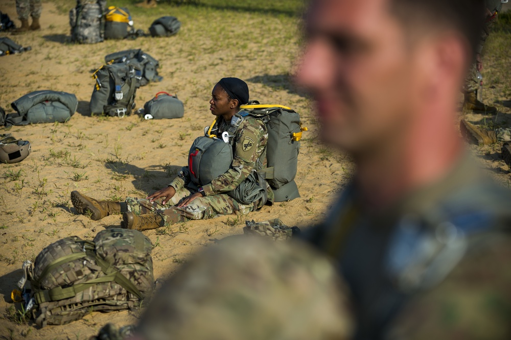 Airborne operations at Fort Bragg