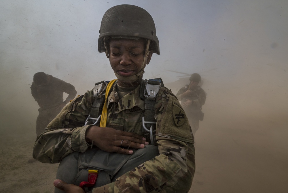 Airborne operations at Fort Bragg