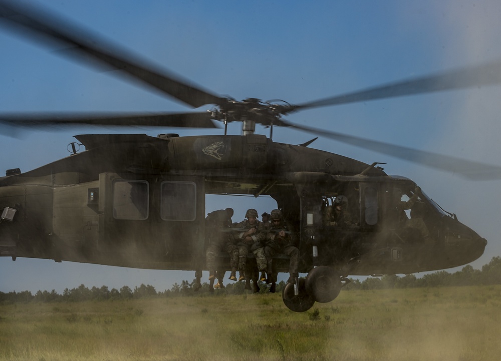 Airborne operations at Fort Bragg