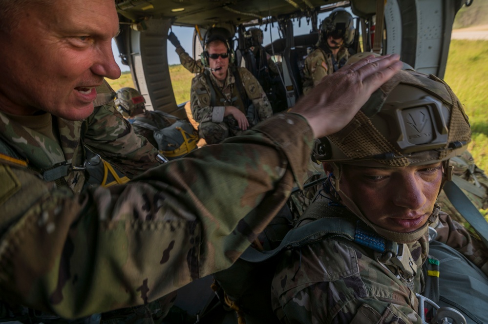 Airborne operations at Fort Bragg