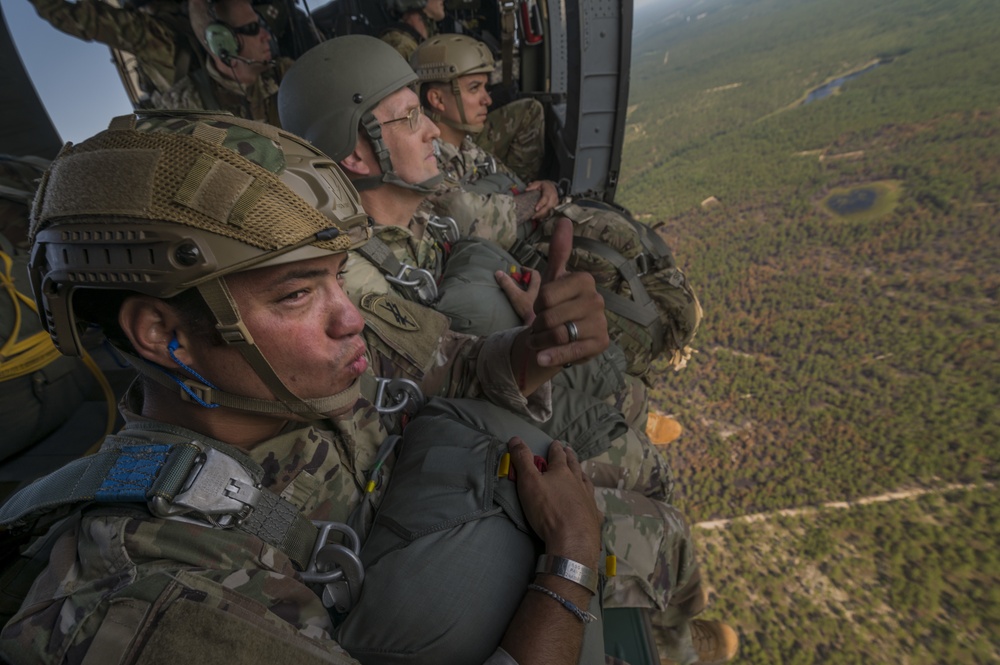 Airborne operations at Fort Bragg