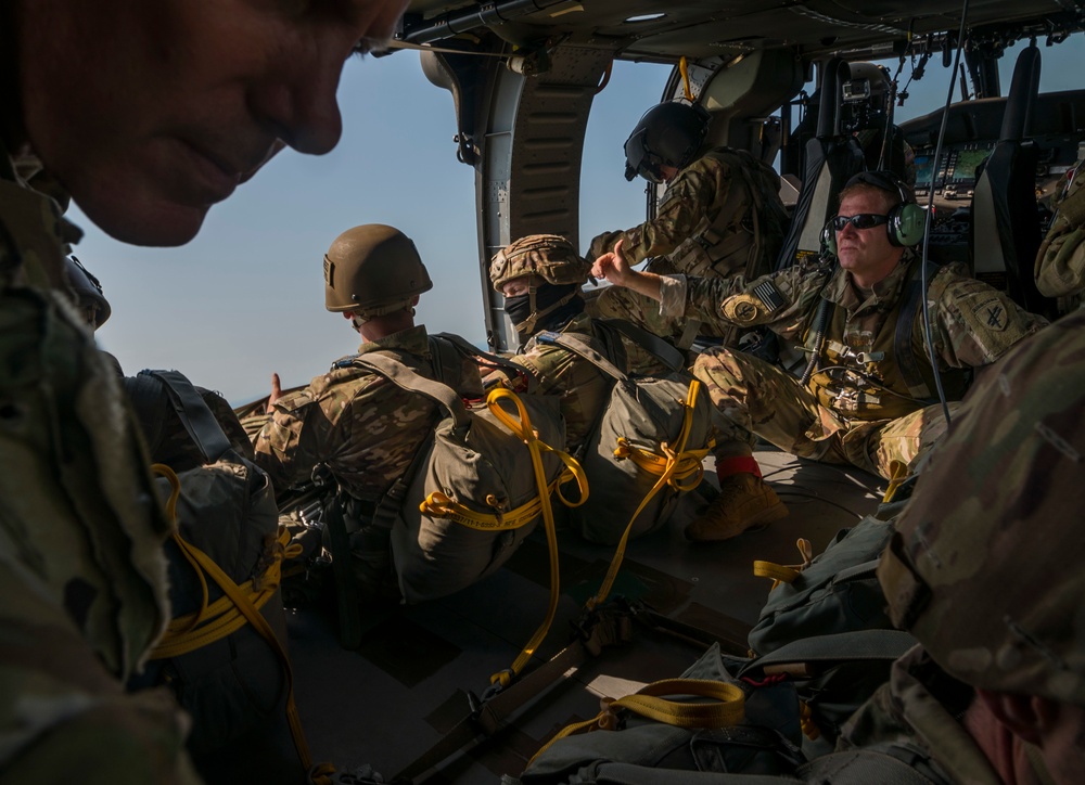 Airborne operations at Fort Bragg