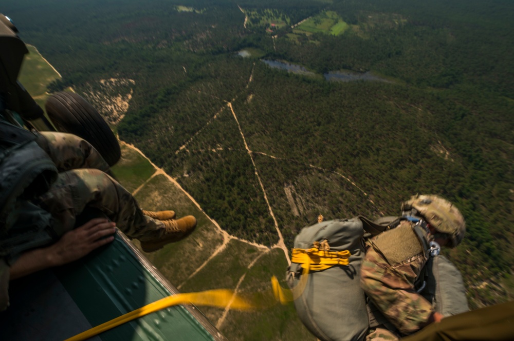 Airborne operations at Fort Bragg