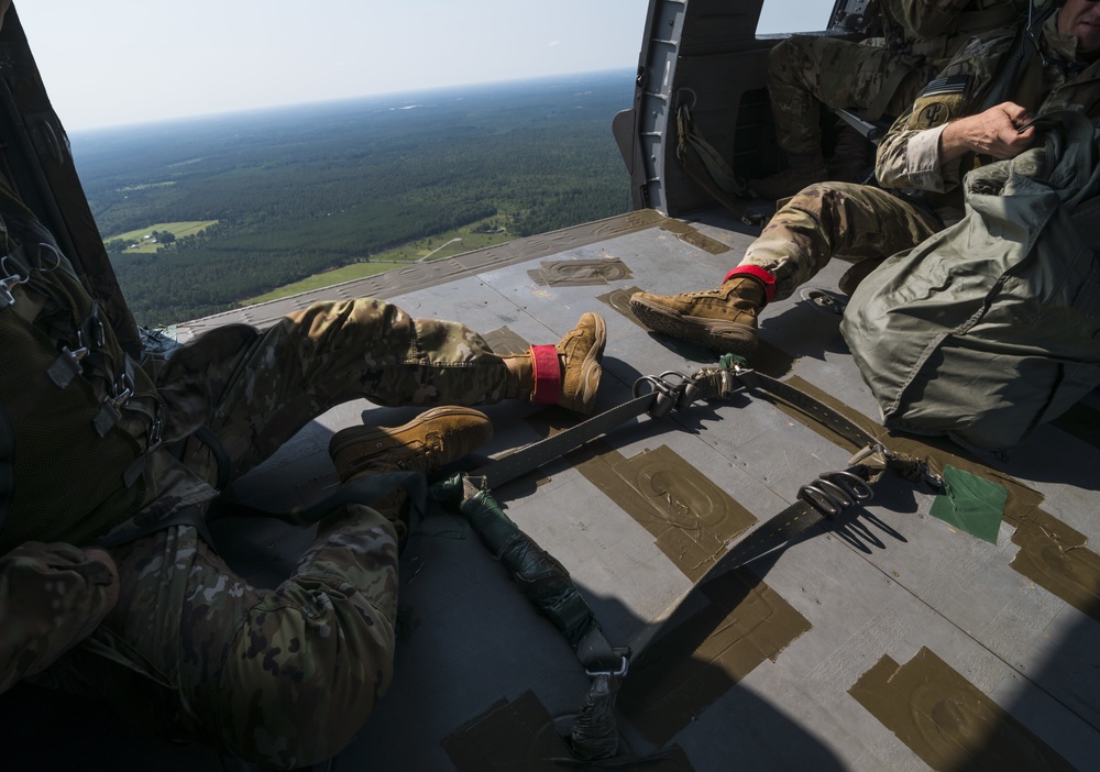 Airborne operations at Fort Bragg