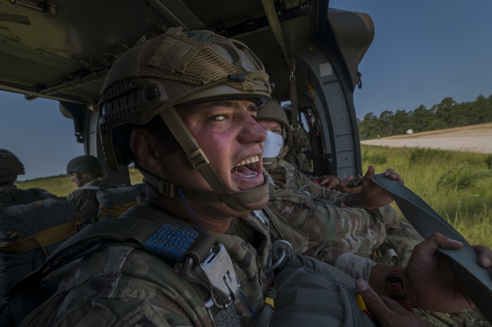 Airborne operations at Fort Bragg