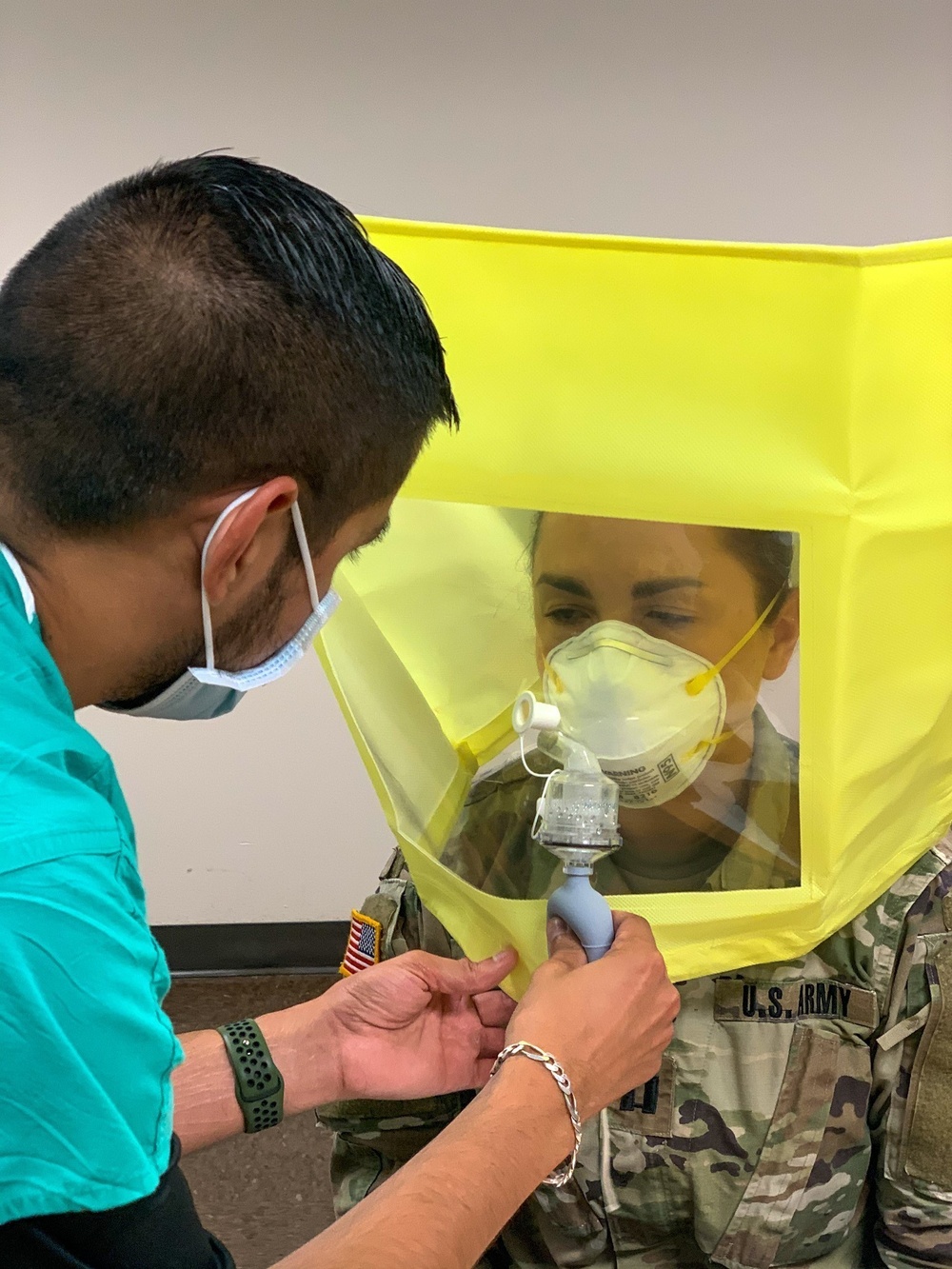 Soldiers prepare to support the South Texas Health System in McAllen