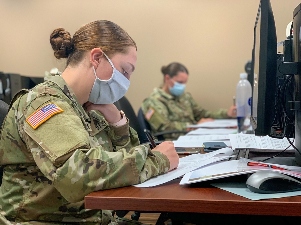 Soldiers prepare to support the South Texas Health System in McAllen