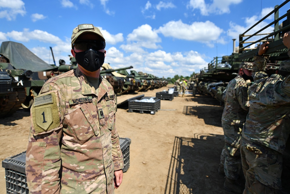 U.S. Soldiers Prepare Vehicles Ahead of Exercise in Poland