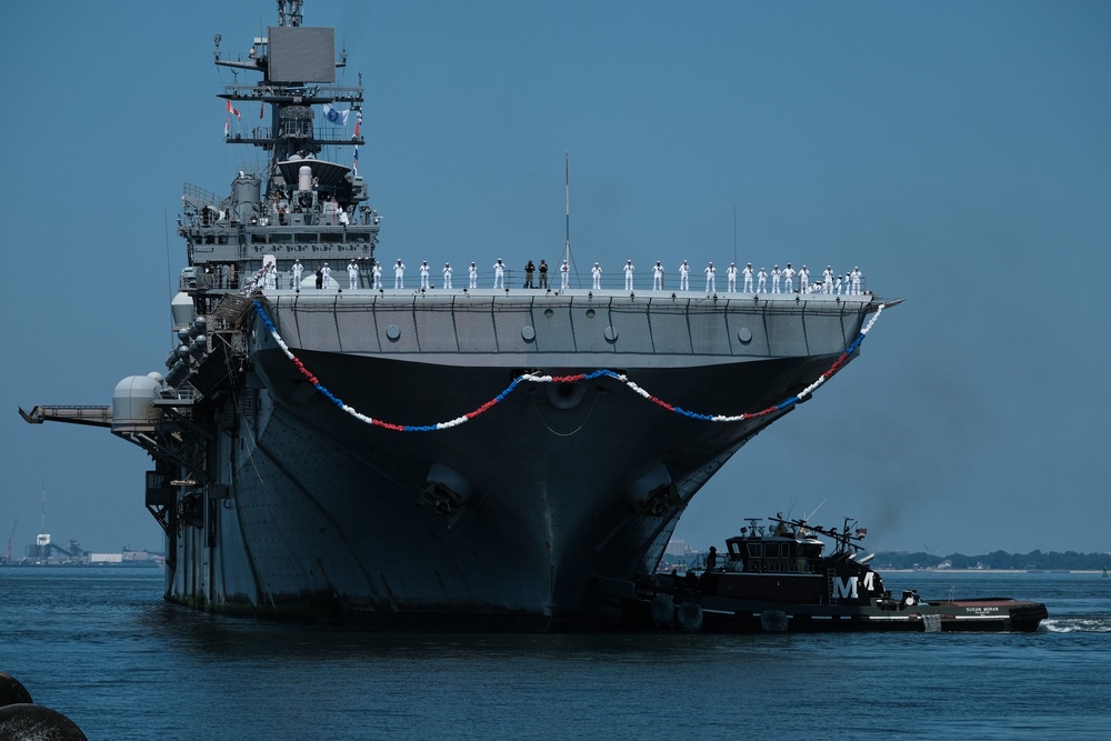 USS Bataan Returns to Naval Station Norfolk