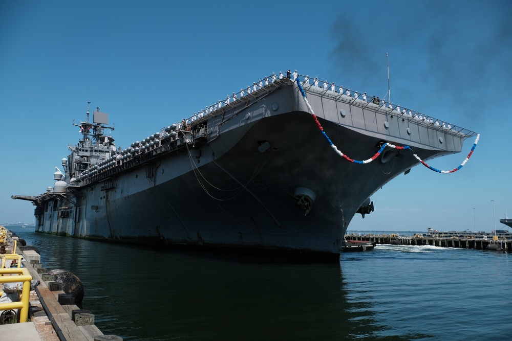 USS Bataan Returns to Naval Station Norfolk