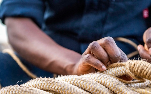 Sailors Aboard USS Germantown (LSD 42) Conduct Daily Operations at Sea
