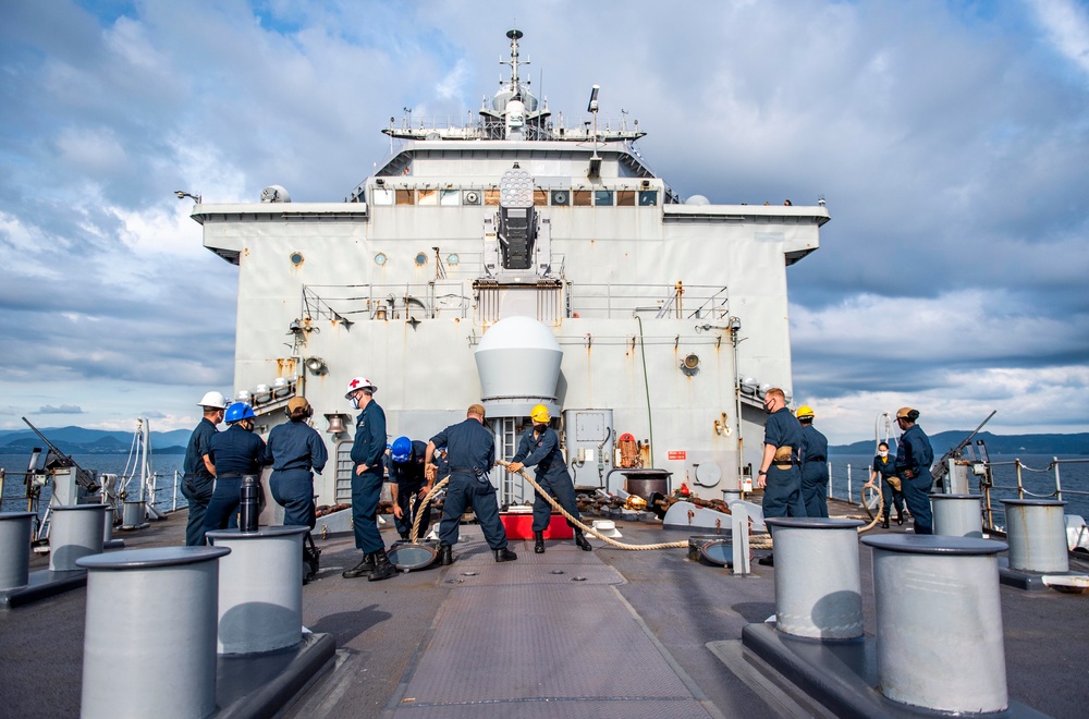 Sailors Aboard USS Germantown (LSD 42) Conduct Daily Operations at Sea