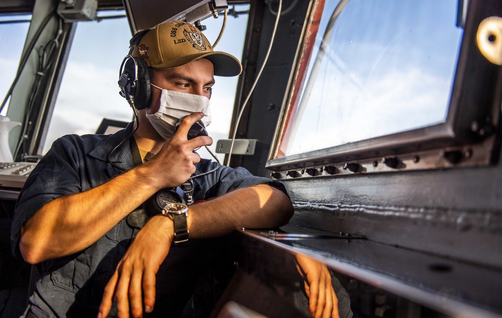 Sailors Aboard USS Germantown (LSD 42) Conduct Daily Operations at Sea