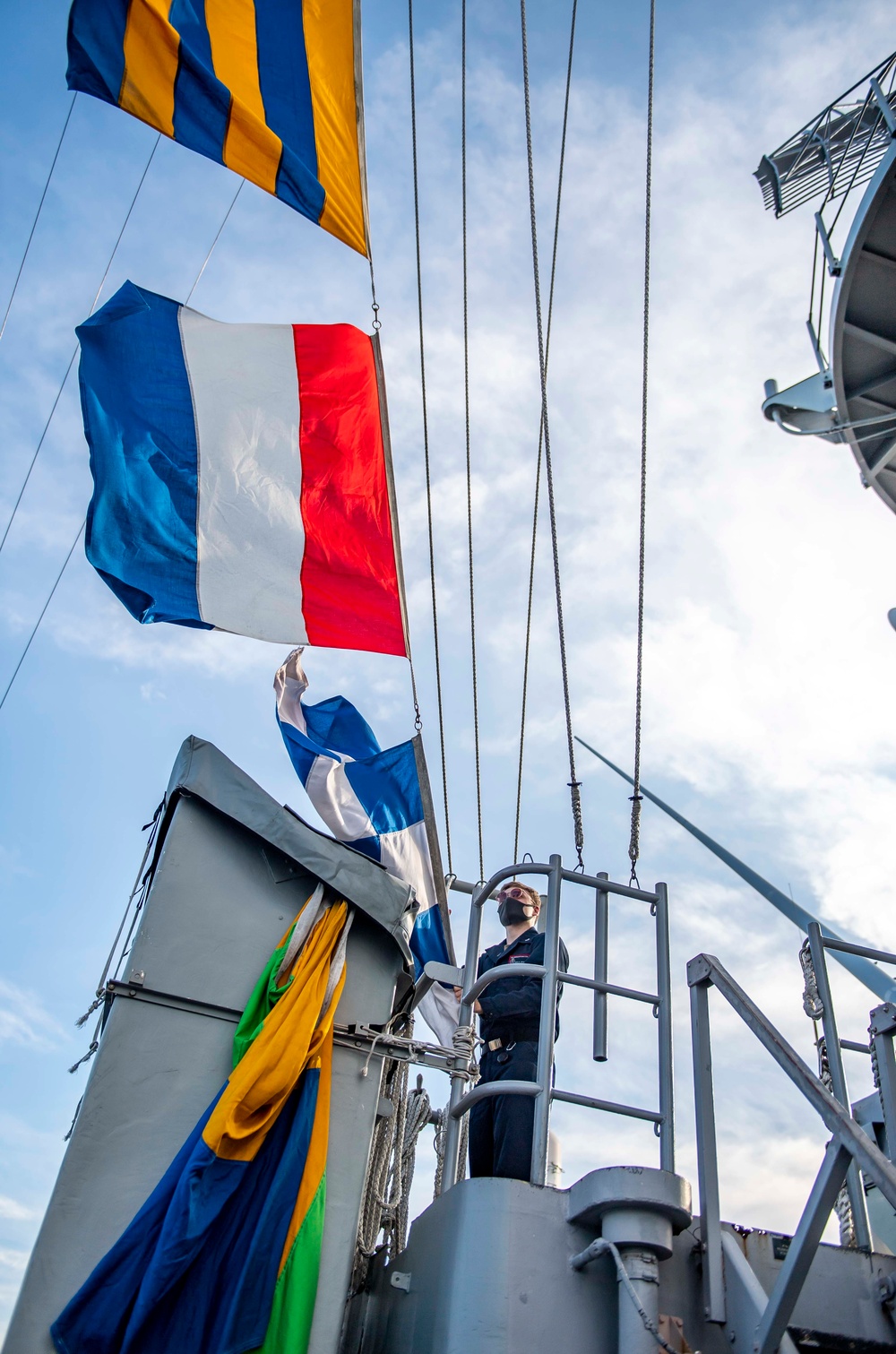 Sailors Aboard USS Germantown (LSD 42) Conduct Daily Operations at Sea