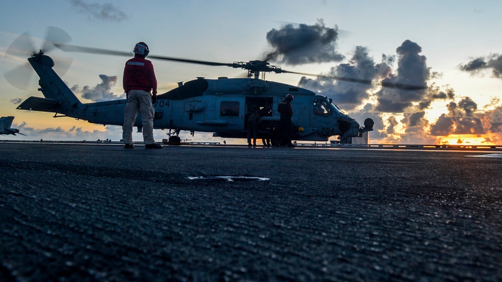 CVW-5 Flight Operations Aboard USS Ronald Reagan
