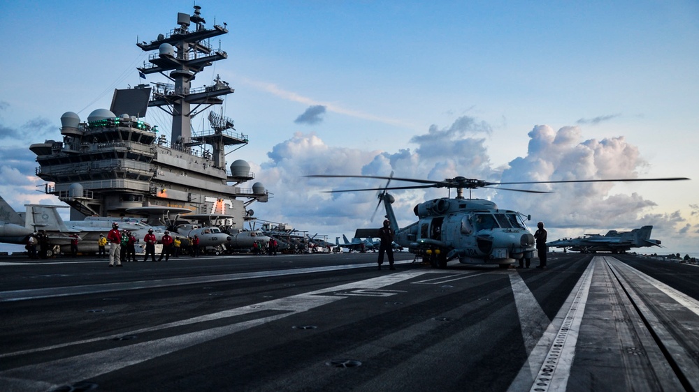 CVW-5 Flight Operations Aboard USS Ronald Reagan