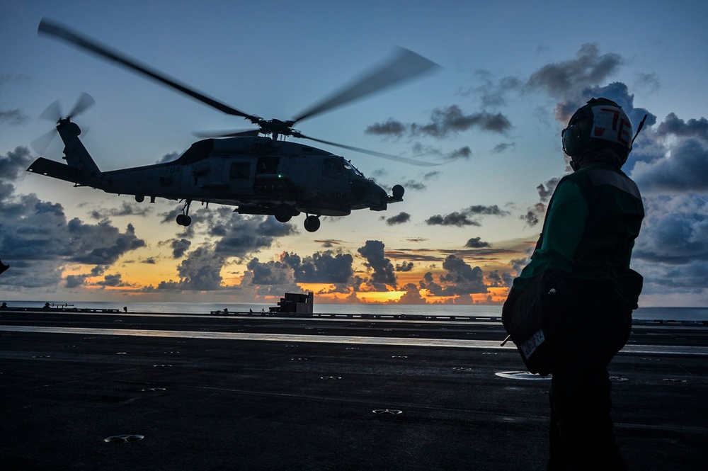 CVW-5 Flight Operations Aboard USS Ronald Reagan