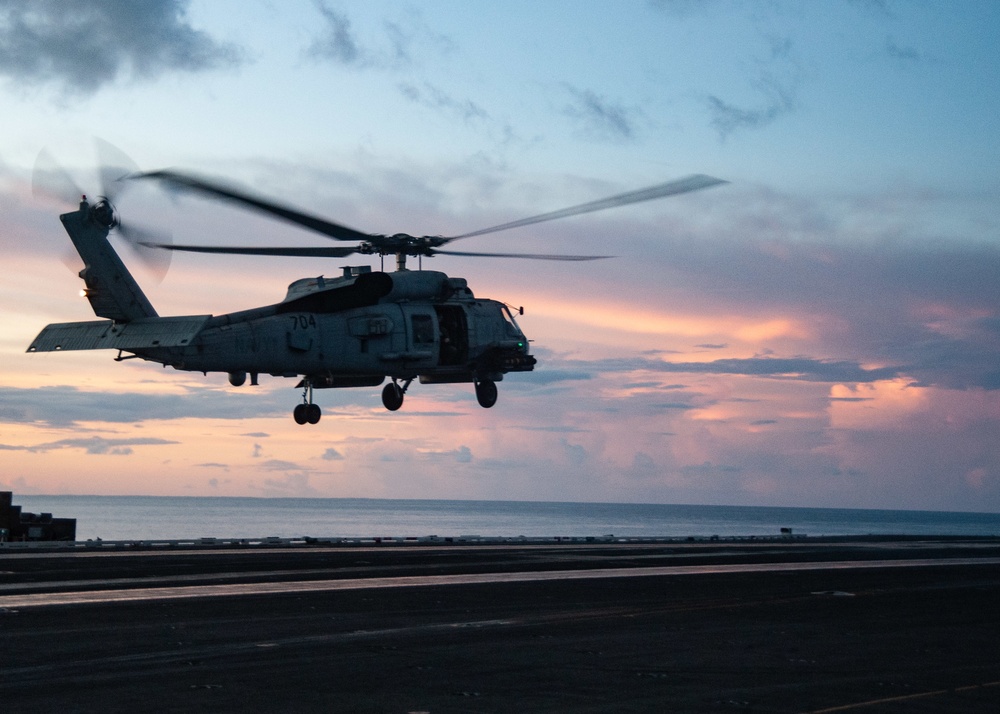 CVW-5 Flight Operations Aboard USS Ronald Reagan