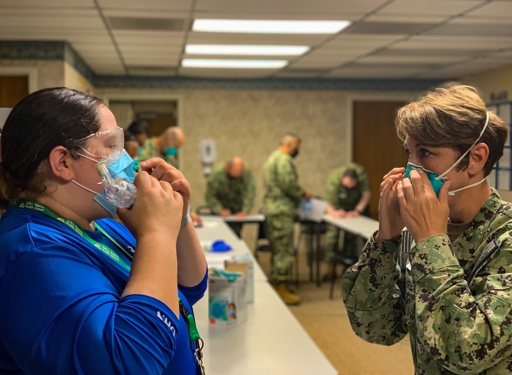 Sailors prepare to integrate into Valley Baptist Medical Center- Harlingen, Texas