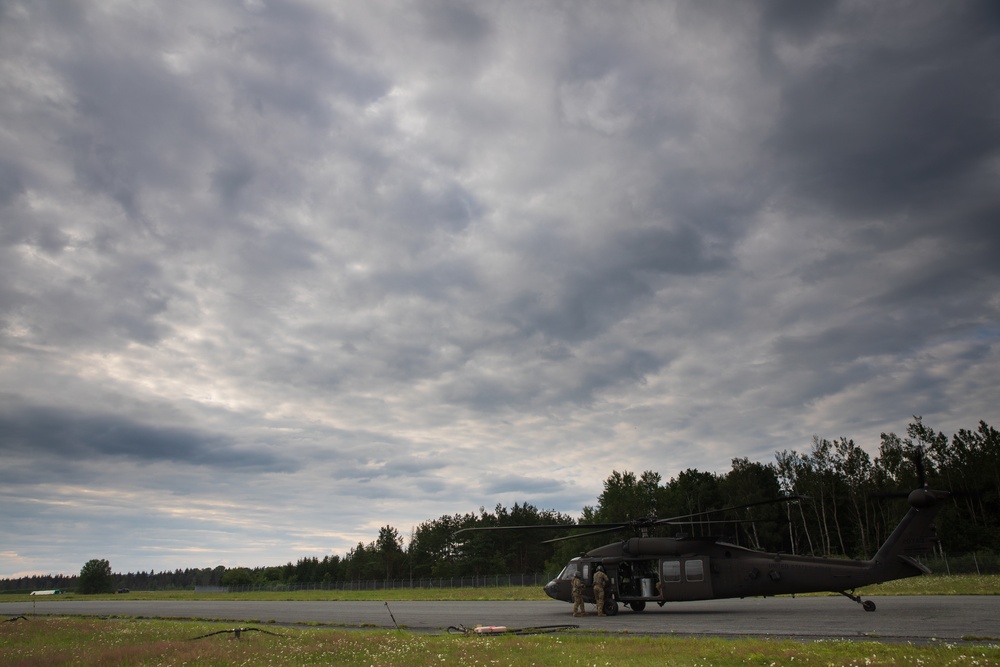 12th CAB conducts refueling exercises during aerial gunnery.