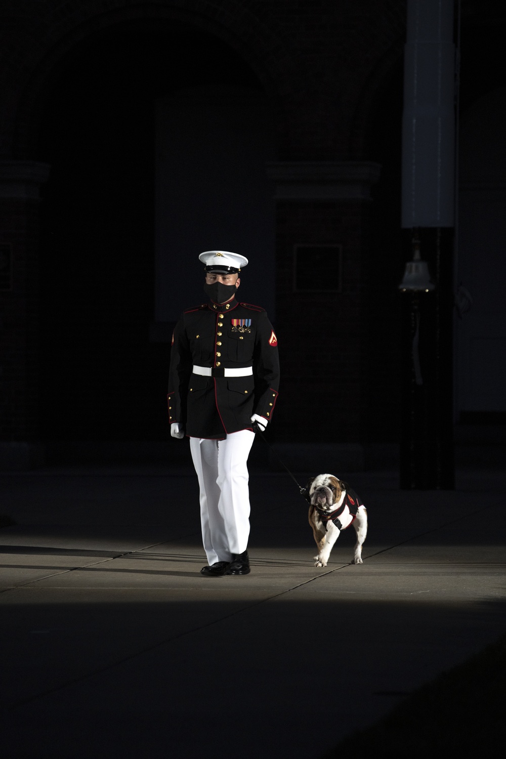 Defense Secretary Dr. Mark T. Esper, attends U.S. Marine Evening Parade