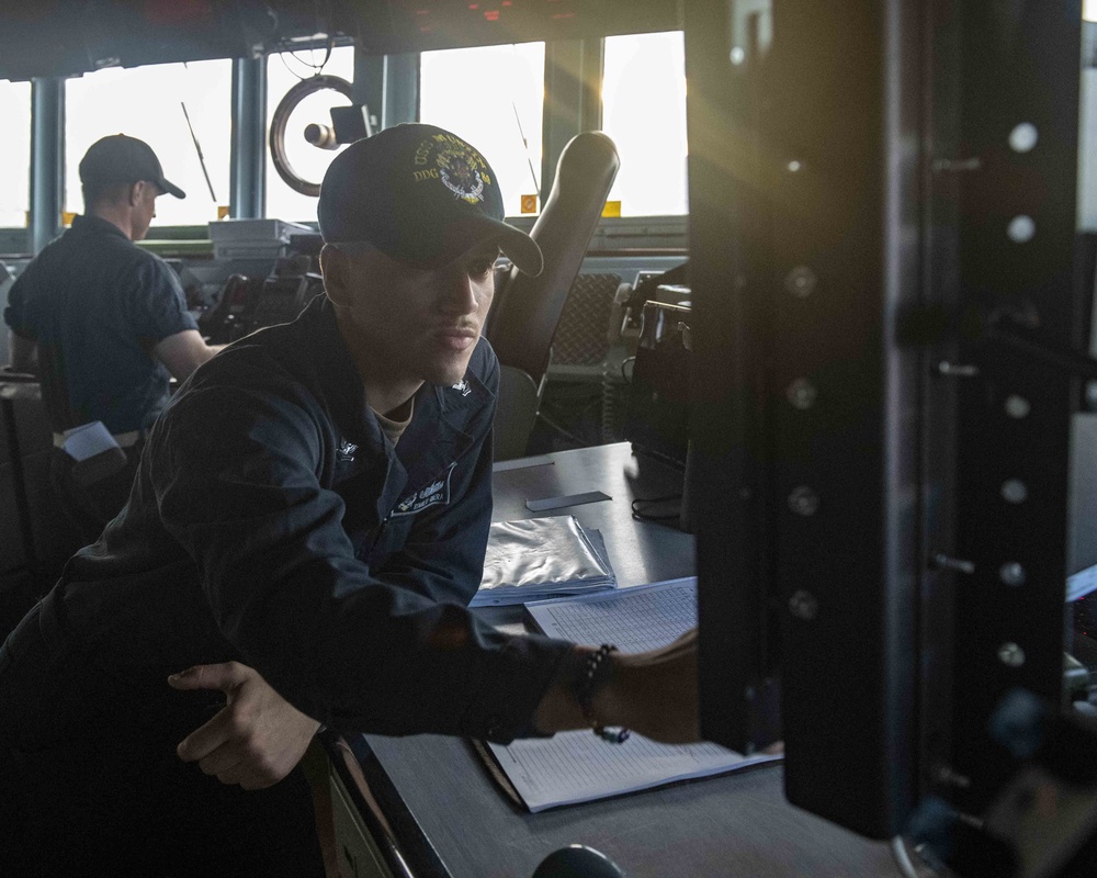 Bridge Watch Team Aboard USS