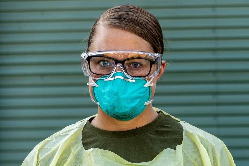 Third wave of MRF-D Marines receive second COVID-19 test