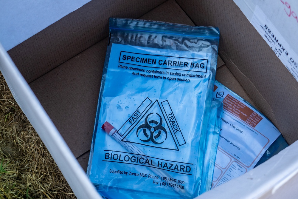 Third wave of MRF-D Marines receive second COVID-19 test