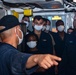 Sailors take part in Damage Control training aboard the New York