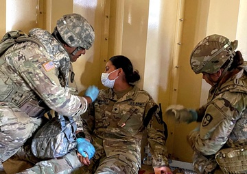Cal Guard military police learn lifesaving skills