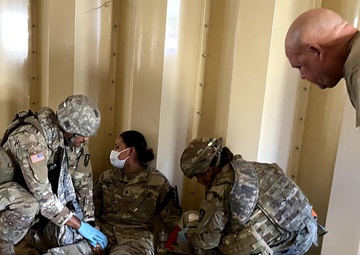Cal Guard military police learn lifesaving skills