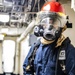 Sailors Aboard USS Germantown (LSD 42) Fight a Simulated Fire During Damage Control Training
