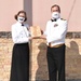 Legalman 1st Class C.B. Casey Reenlists at NSA Souda Bay, Greece